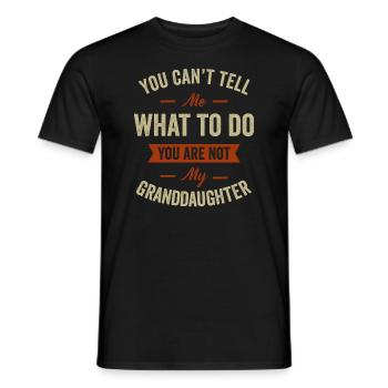 Nicht meine Enkelin - Männer T-Shirt - Schwarz - Vorne - AI Model Male 178 light (178cm)