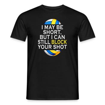 Je peux bloquer votre tir Volleyball de plage - T-shirt homme - noir - Devant - AI Model Male 178 light (178cm)