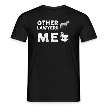 Other Lawyers Me Unicorn Horse - Men's T-Shirt - black - Front - AI Model Male 178 light (178cm)
