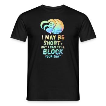 Je peux bloquer votre tir Volleyball de plage - T-shirt homme - noir - Devant - AI Model Male 178 light (178cm)
