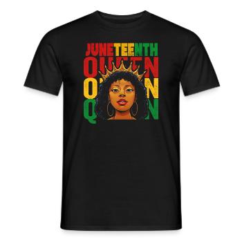 Juneteenth 1865 Gedenken an meine Vorfahren - Männer T-Shirt - Schwarz - Vorne - AI Model Male 178 light (178cm)