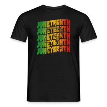 18 juin 1865 En souvenir de mes ancêtres - T-shirt homme - noir - Devant - AI Model Male 178 light (178cm)