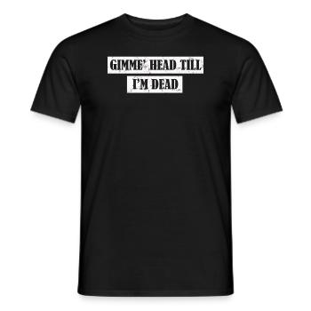 Gimme Head Till I’m Dead 80s Lovers - T-shirt homme - noir - Devant - AI Model Male 178 light (178cm)