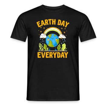 Tag der Erde Tägliches Umweltbewusstsein - Männer T-Shirt - Schwarz - Vorne - AI Model Male 178 light (178cm)