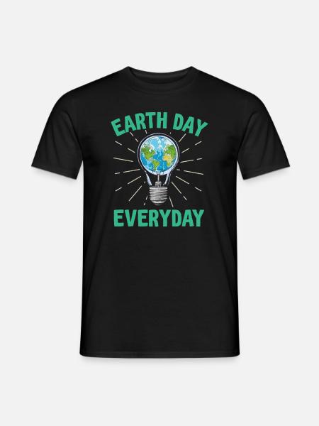 Earth Day Everyday Environmental Awareness - Men's T-Shirt - black