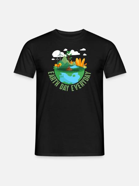 Earth Day Everyday Environmental Awareness - Men's T-Shirt - black