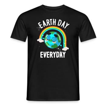 Tag der Erde Tägliches Umweltbewusstsein - Männer T-Shirt - Schwarz - Vorne - AI Model Male 178 light (178cm)