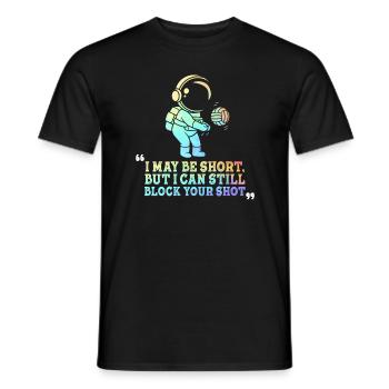 Je peux bloquer votre tir Volleyball de plage - T-shirt homme - noir - Devant - AI Model Male 178 light (178cm)