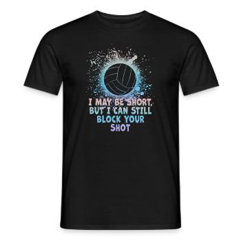 Je peux bloquer votre tir Volleyball de plage - T-shirt homme - noir - Devant - AI Model Male 178 light (178cm)