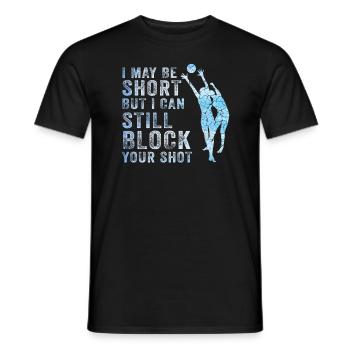 Je peux bloquer votre tir Volleyball de plage - T-shirt homme - noir - Devant - AI Model Male 178 light (178cm)
