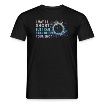 Je peux bloquer votre tir Volleyball de plage - T-shirt homme - noir - Devant - AI Model Male 178 light (178cm)