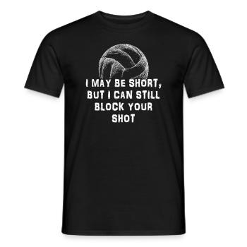Je peux bloquer votre tir Volleyball de plage - T-shirt homme - noir - Devant - AI Model Male 178 light (178cm)