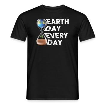 Tag der Erde: Alltägliches Umweltbewusstsein - Männer T-Shirt - Schwarz - Vorne - AI Model Male 178 light (178cm)