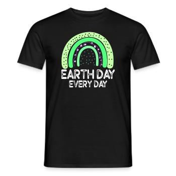 Tag der Erde: Alltägliches Umweltbewusstsein - Männer T-Shirt - Schwarz - Vorne - AI Model Male 178 light (178cm)