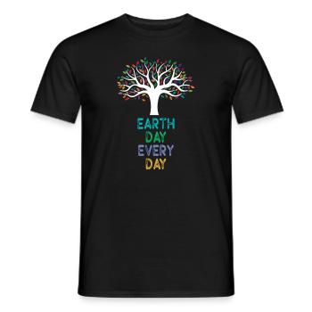 Tag der Erde: Alltägliches Umweltbewusstsein - Männer T-Shirt - Schwarz - Vorne - AI Model Male 178 light (178cm)