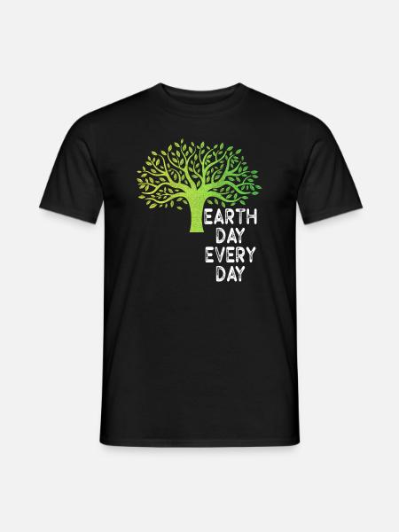 Earth Day Everyday Environmental Awareness - Men's T-Shirt - black
