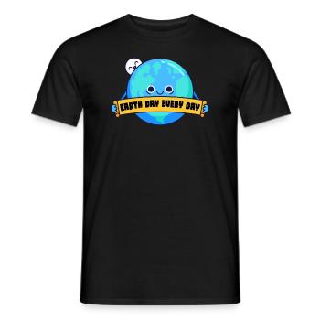 Tag der Erde: Alltägliches Umweltbewusstsein - Männer T-Shirt - Schwarz - Vorne - AI Model Male 178 light (178cm)