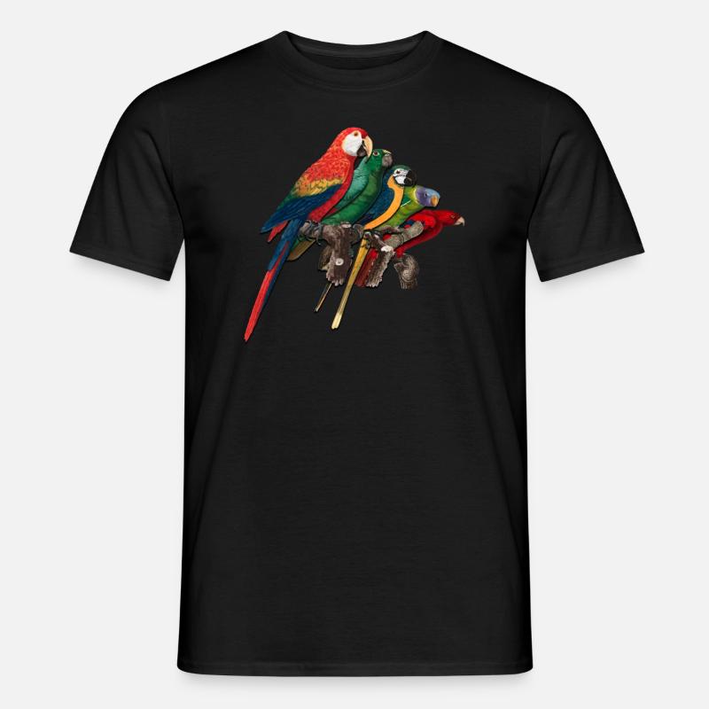 Lustiger Vogelbeobachter Vogelbeobachtung - Männer T-Shirt - Schwarz