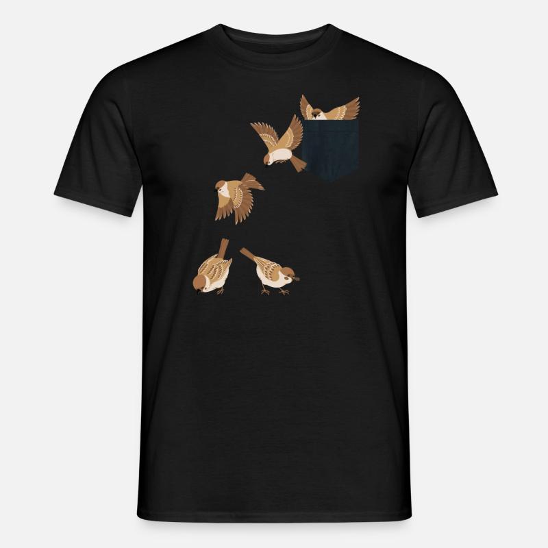 Funny Bird Watcher Birding Watching - Men's T-Shirt - black