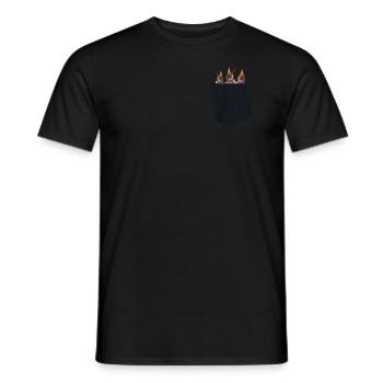 Funny Bird Watcher Birding Watching - Men's T-Shirt - black - Front - AI Model Male 178 light (178cm)