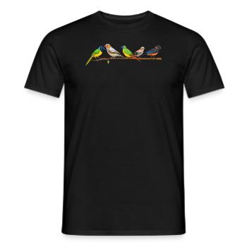 Lustiger Vogelbeobachter Vogelbeobachtung - Männer T-Shirt - Schwarz - Vorne - AI Model Male 178 light (178cm)