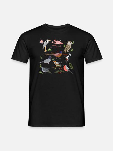 Funny Bird Watcher Birding Watching - Men's T-Shirt - black