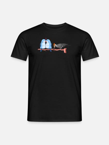 Funny Bird Watcher Birding Watching - Men's T-Shirt - black