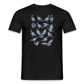 Lustiger Vogelbeobachter Vogelbeobachtung - Männer T-Shirt - Schwarz - Vorne - AI Model Male 178 light (178cm)