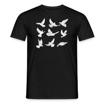 Funny Bird Watcher Birding Watching - Men's T-Shirt - black - Front - AI Model Male 178 light (178cm)