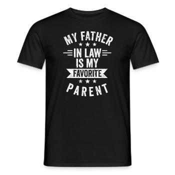 Mon beau-père est mon parent préféré - T-shirt homme - noir - Devant - AI Model Male 178 light (178cm)