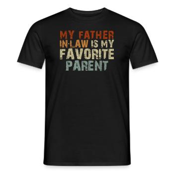 Mon beau-père est mon parent préféré - T-shirt homme - noir - Devant - AI Model Male 178 light (178cm)