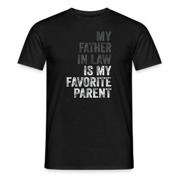 Mon beau-père est mon parent préféré - T-shirt homme - noir - Devant - AI Model Male 178 light (178cm)