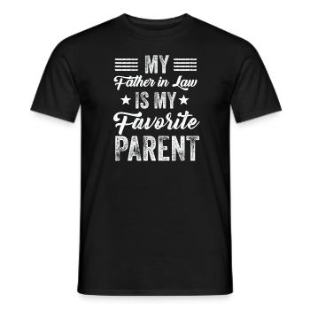 Mon beau-père est mon parent préféré - T-shirt homme - noir - Devant - AI Model Male 178 light (178cm)