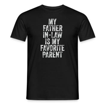 Mon beau-père est mon parent préféré - T-shirt homme - noir - Devant - AI Model Male 178 light (178cm)