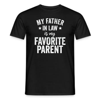 Mon beau-père est mon parent préféré - T-shirt homme - noir - Devant - AI Model Male 178 light (178cm)