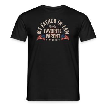 Mon beau-père est mon parent préféré - T-shirt homme - noir - Devant - AI Model Male 178 light (178cm)