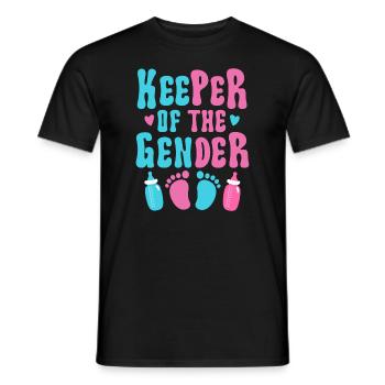 Keeper Of The Gender - Men's T-Shirt - black - Front - AI Model Male 178 light (178cm)