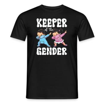 Keeper Of The Gender - Men's T-Shirt - black - Front - AI Model Male 178 light (178cm)