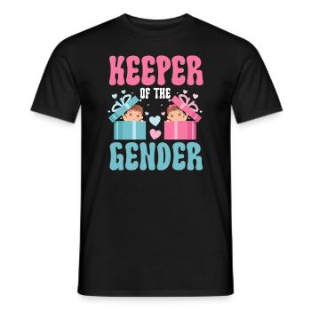 Keeper Of The Gender - Men's T-Shirt - black - Front - AI Model Male 178 light (178cm)
