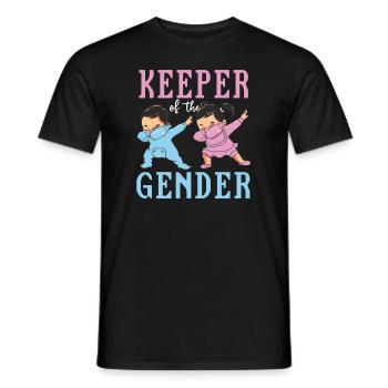 Keeper Of The Gender - Men's T-Shirt - black - Front - AI Model Male 178 light (178cm)