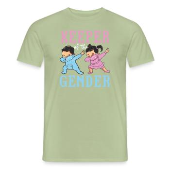 Hüter des Geschlechts - Männer T-Shirt - Sage - Vorne - AI Model Male 178 light (178cm)