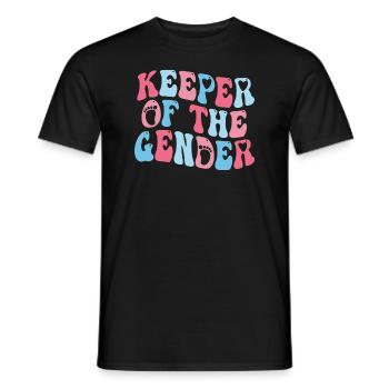 Keeper Of The Gender - Men's T-Shirt - black - Front - AI Model Male 178 light (178cm)