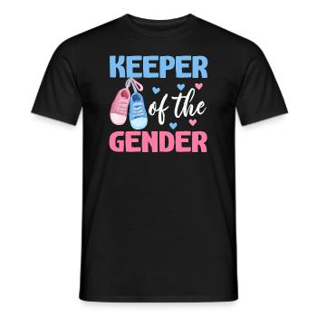 Keeper Of The Gender - Men's T-Shirt - black - Front - AI Model Male 178 light (178cm)