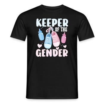 Keeper Of The Gender - Men's T-Shirt - black - Front - AI Model Male 178 light (178cm)