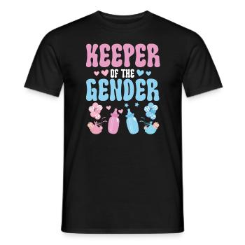 Keeper Of The Gender - Men's T-Shirt - black - Front - AI Model Male 178 light (178cm)