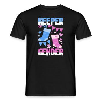 Keeper Of The Gender - Men's T-Shirt - black - Front - AI Model Male 178 light (178cm)