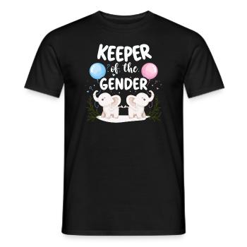 Keeper Of The Gender - Men's T-Shirt - black - Front - AI Model Male 178 light (178cm)