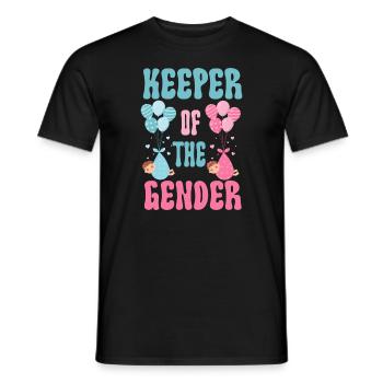 Keeper Of The Gender - Men's T-Shirt - black - Front - AI Model Male 178 light (178cm)