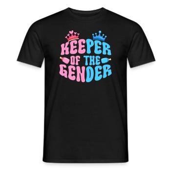Keeper Of The Gender - Men's T-Shirt - black - Front - AI Model Male 178 light (178cm)