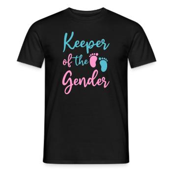 Keeper Of The Gender - Men's T-Shirt - black - Front - AI Model Male 178 light (178cm)